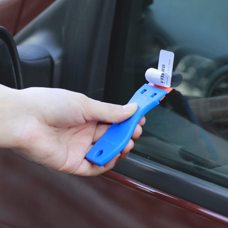 CANOPUS Plastic Scraper with 10 Plastic Razor Blades, Sticker Remover, Scraper Tool for Kitchen, Window, Glass, Decals, Labels, Stove Top, Paint - Image 4